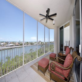 Screened Lanai with Bay and Gulf Views