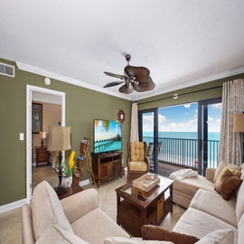 Living Room with Balcony Access