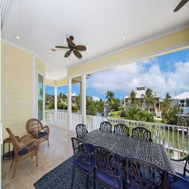 Spacious Balcony with Large Outdoor Table