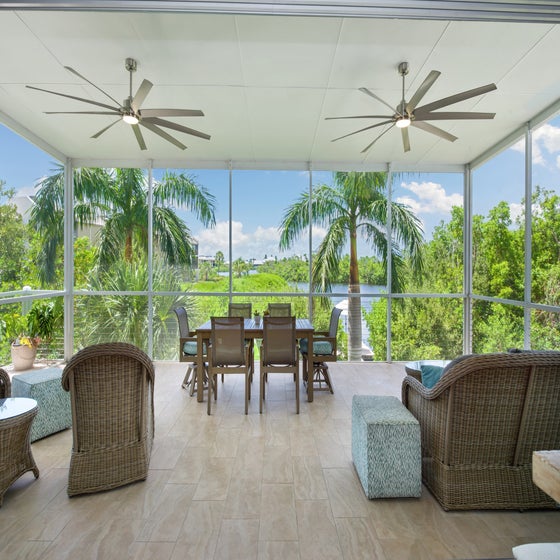 Take in the View on the Screened Lanai