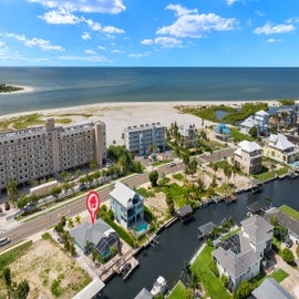 Beach and Bay Aerial View