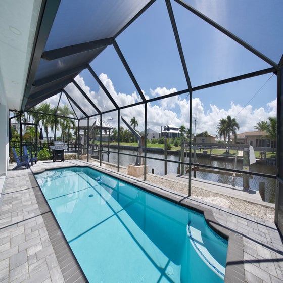 Private Pool Overlooking the Canal